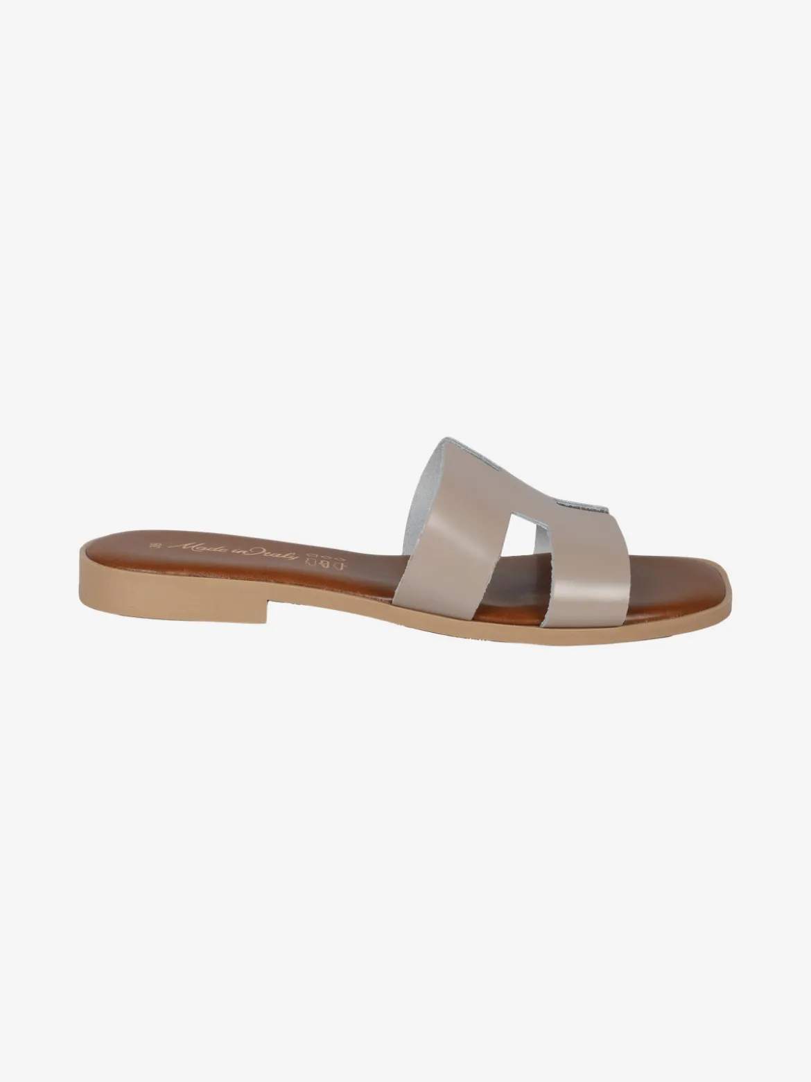 Rebecca - Made In Italy Ciabatte basse da donna con fascia in pelle