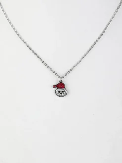 Rejena Collana da donna sottile con charm natalizio