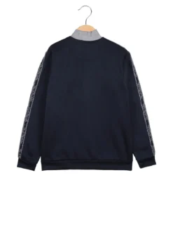 Renato Balestra Felpa pesante da ragazzo full zip con strisce sulle maniche