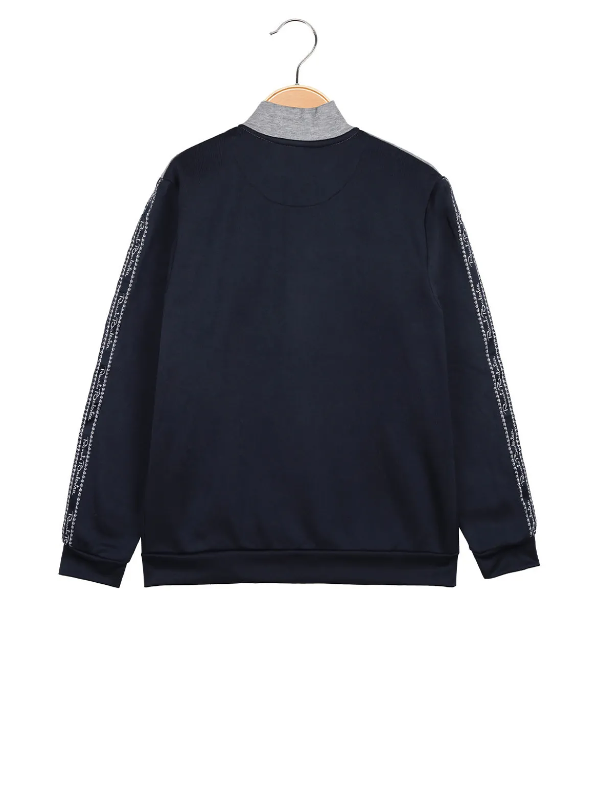 Renato Balestra Felpa pesante da ragazzo full zip con strisce sulle maniche