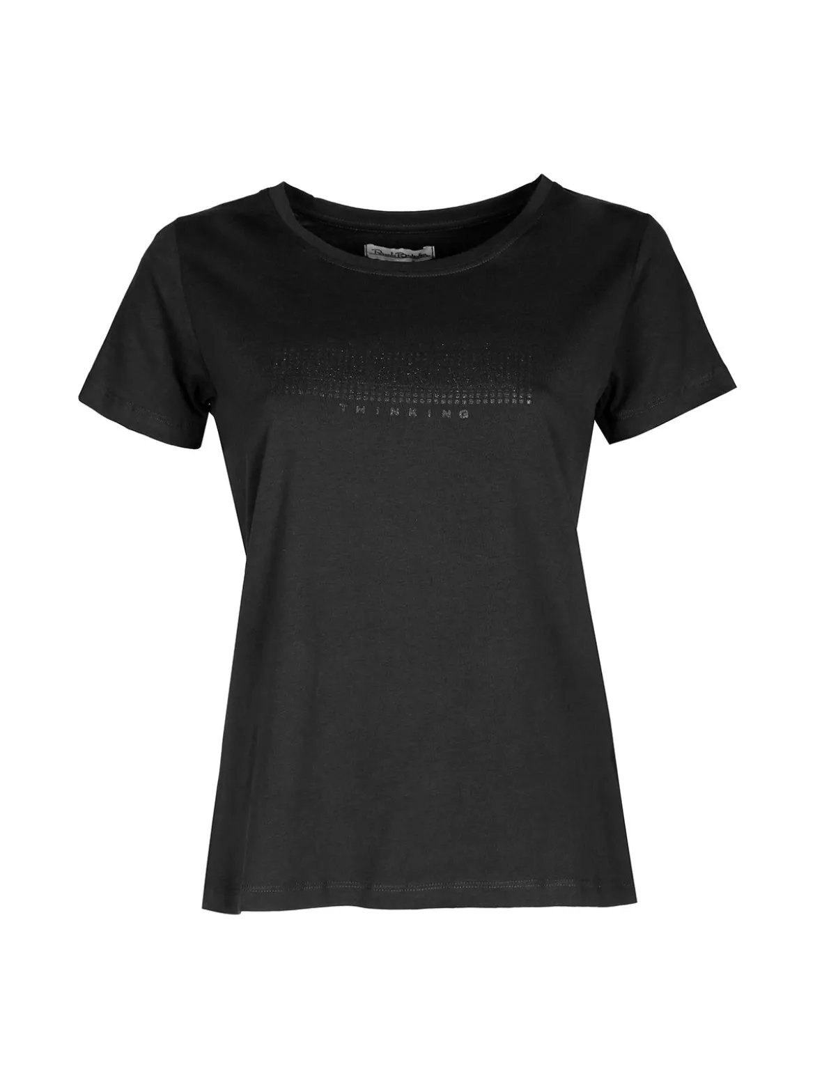 Renato Balestra T-shirt donna in cotone bielastico con glitter