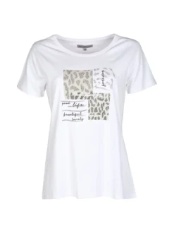 Renato Balestra T-shirt donna in cotone bielastico con stampa