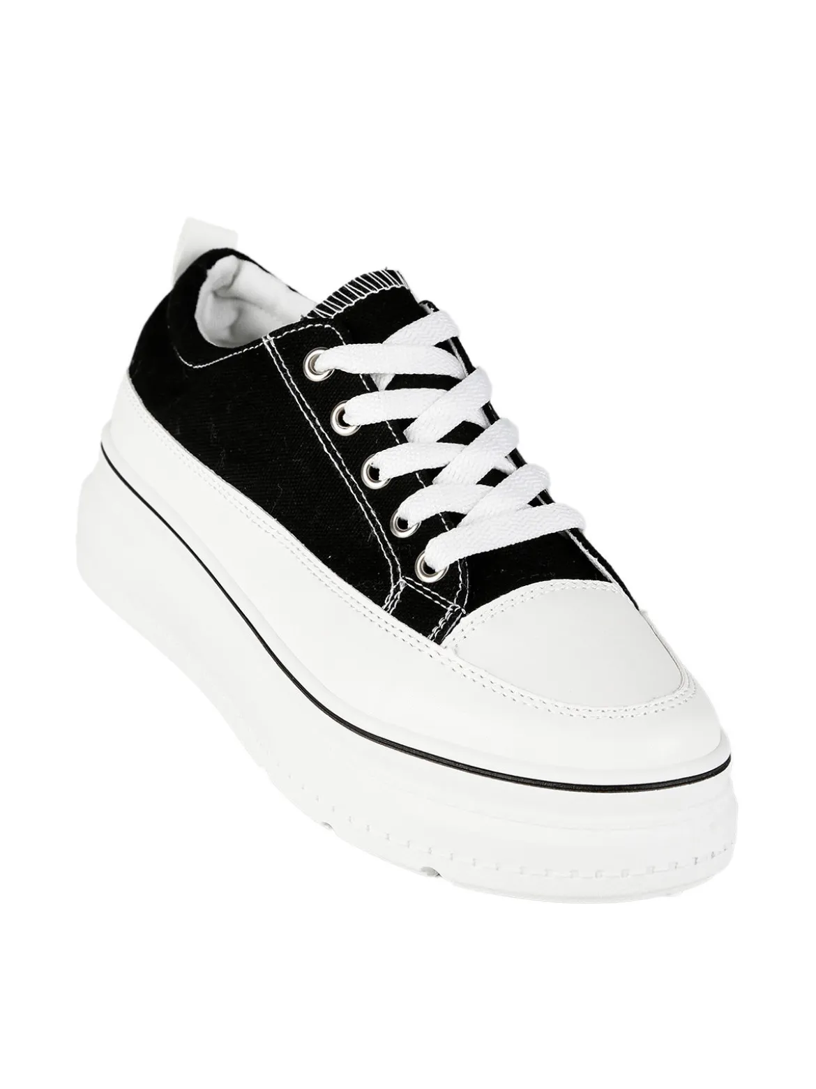Renda Sneakers donna in tela con platform