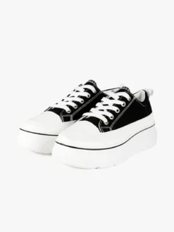 Renda Sneakers donna in tela con platform