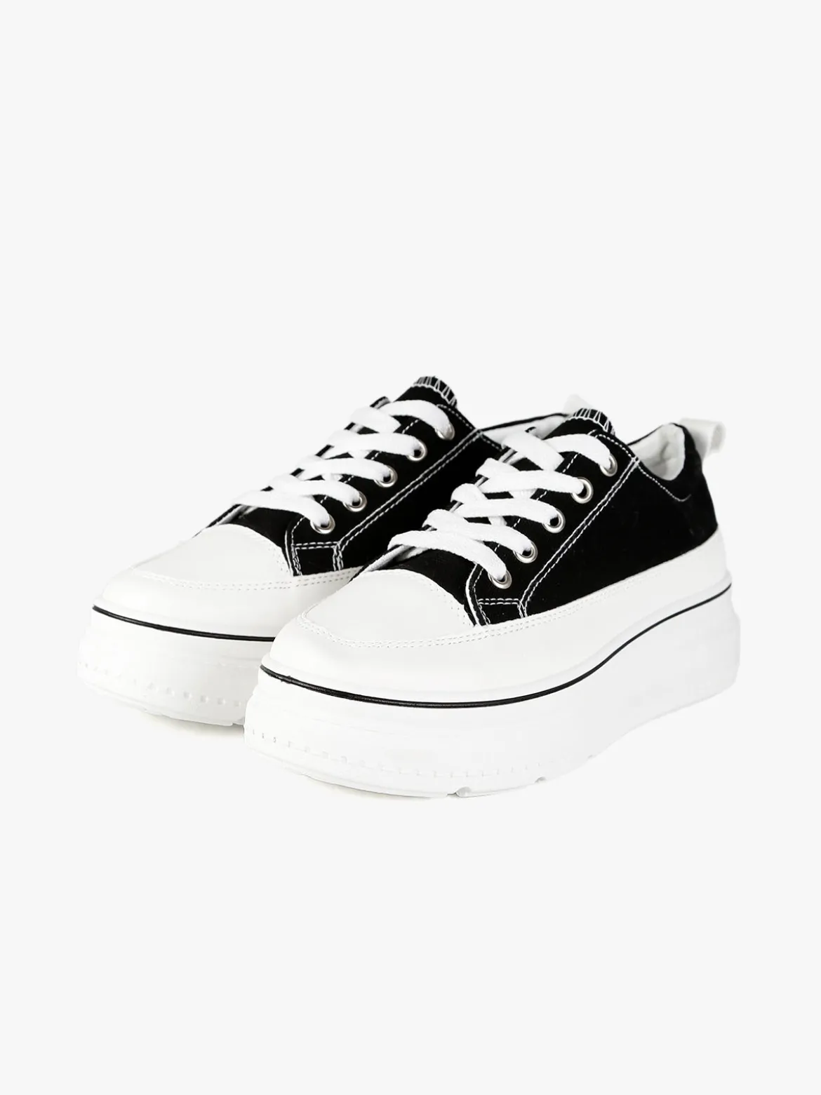 Renda Sneakers donna in tela con platform