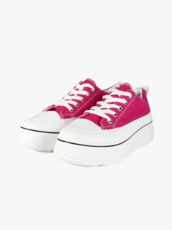 Renda Sneakers donna in tela con platform