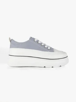 Renda Sneakers donna in tela con platform