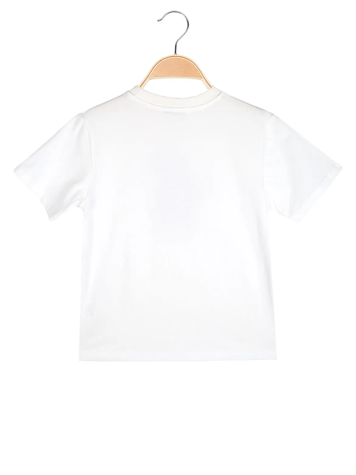 Re Panda T-shirt da bambino in cotone con stampa - bianco