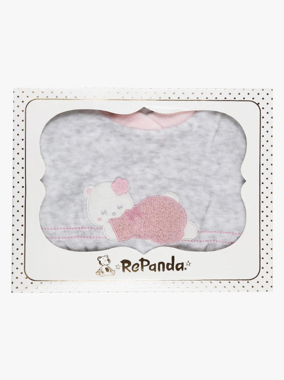 Re Panda Tutina da neonata in ciniglia