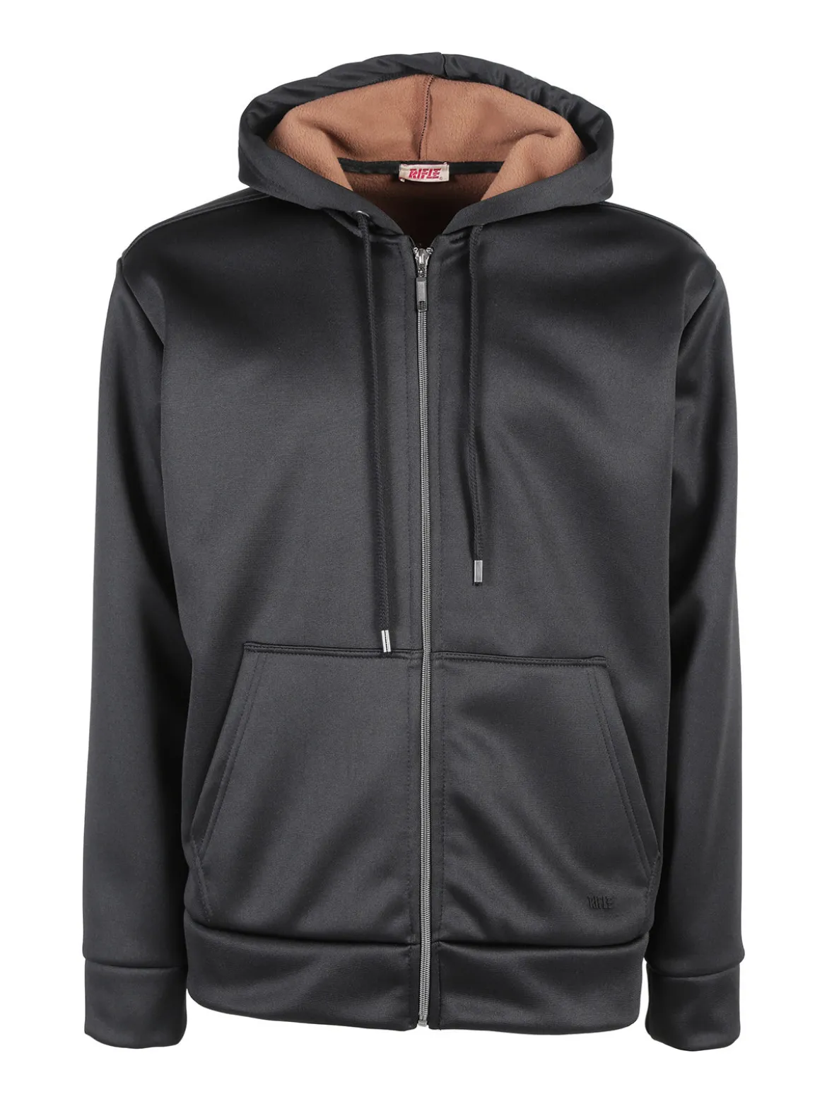 Rifle Felpa giacca da uomo con cappuccio e zip - nero