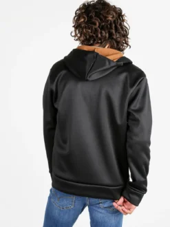 Rifle Felpa giacca da uomo con cappuccio e zip - nero