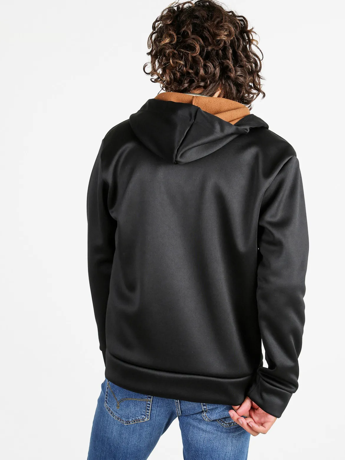 Rifle Felpa giacca da uomo con cappuccio e zip - nero