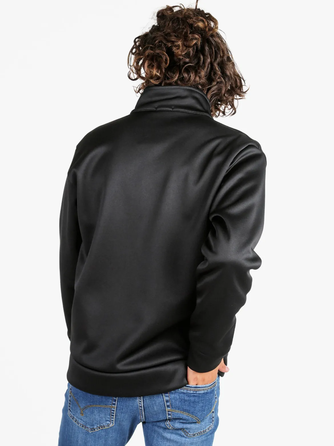 Rifle Felpa giacca da uomo con zip intera - nero