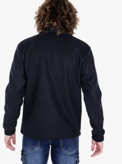 Rifle Giacca camicia da uomo effetto lana con bottoni