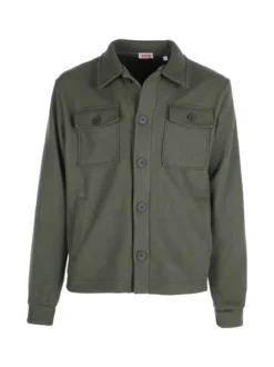 Rifle Giacca camicia da uomo effetto lana con bottoni