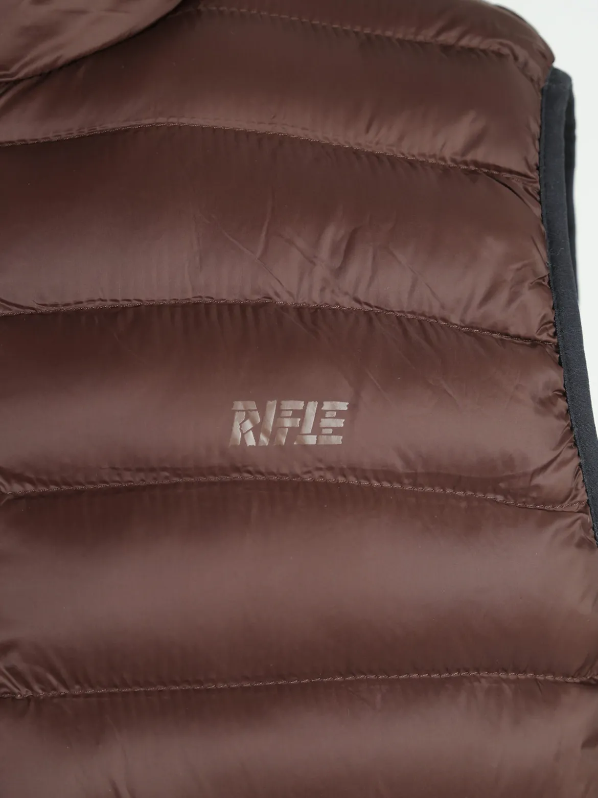 Rifle Gilet da uomo imbottito con cappuccio - moro