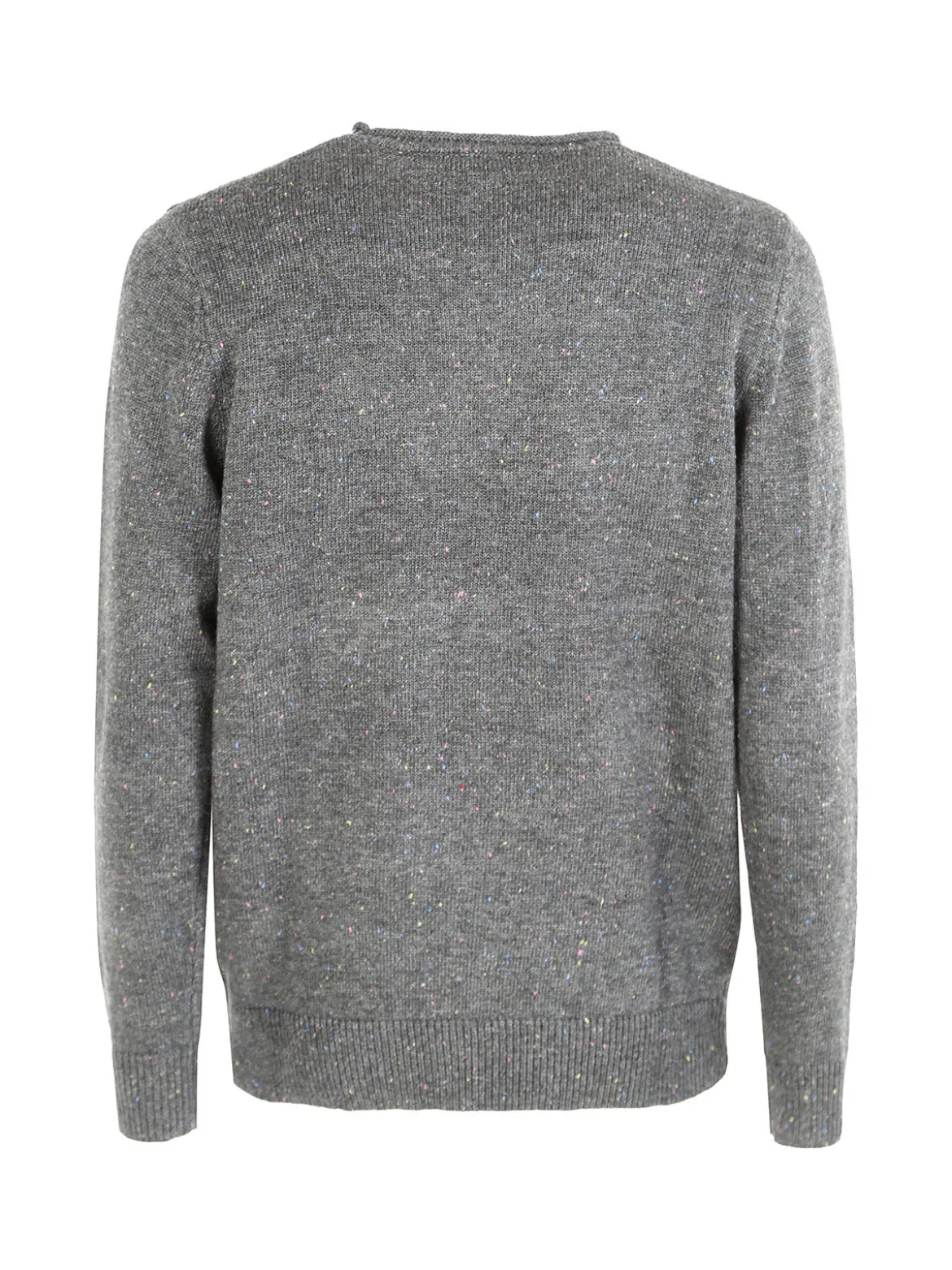 Rifle Maglione girocollo da uomo misto lana - grigio scuro