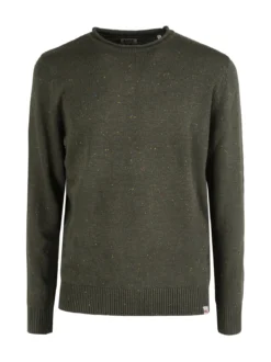Rifle Maglione girocollo da uomo misto lana - militare
