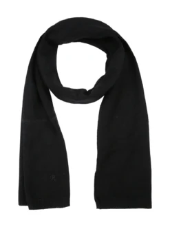 Rifle Sciarpa in maglia tinta unita - nero
