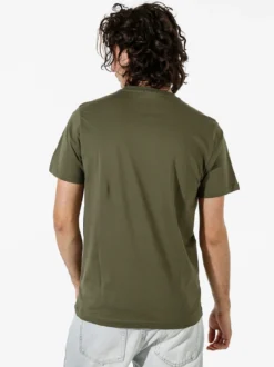 Rifle T-shirt in cotone da uomo con logo - militare