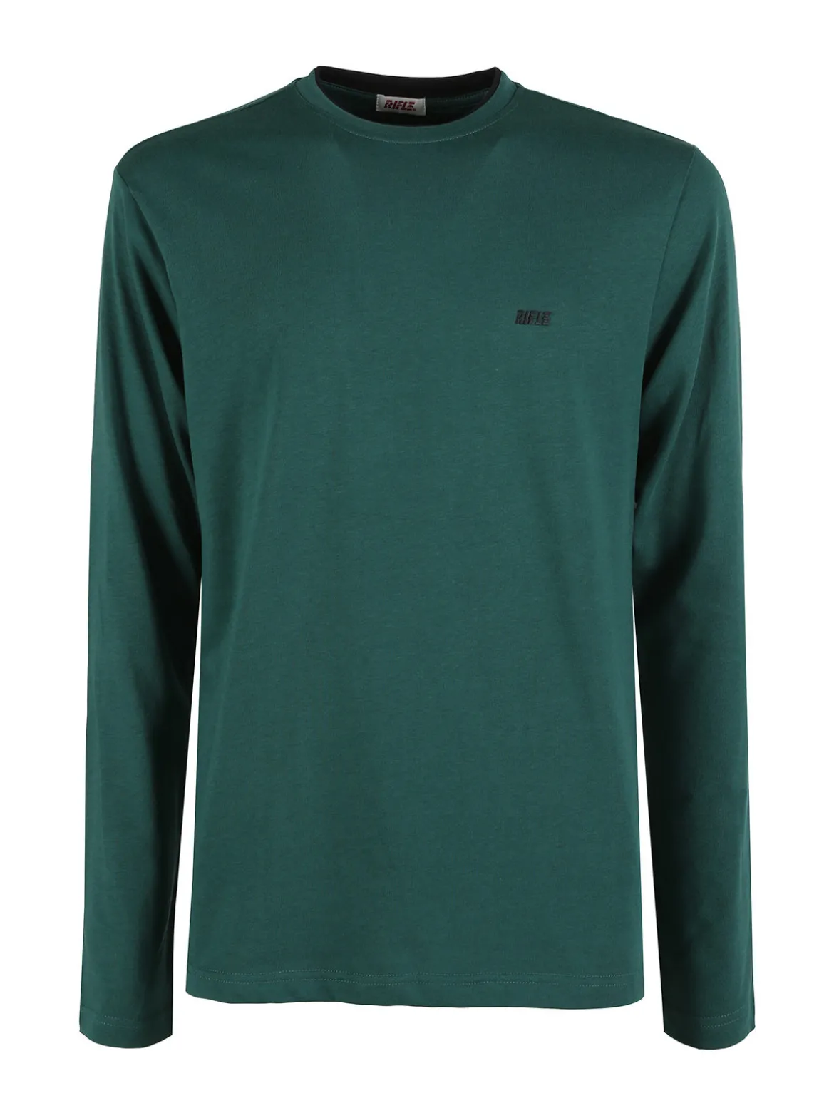 Rifle T-shirt uomo a maniche lunghe in cotone - verde