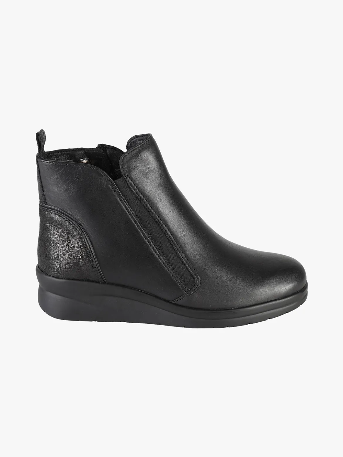 Riposella Stivaletti in pelle da donna con zeppa