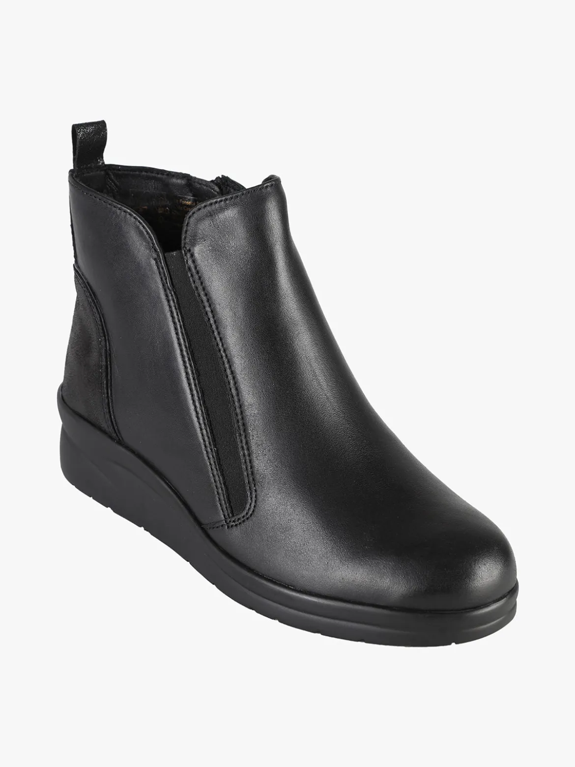 Riposella Stivaletti in pelle da donna con zeppa