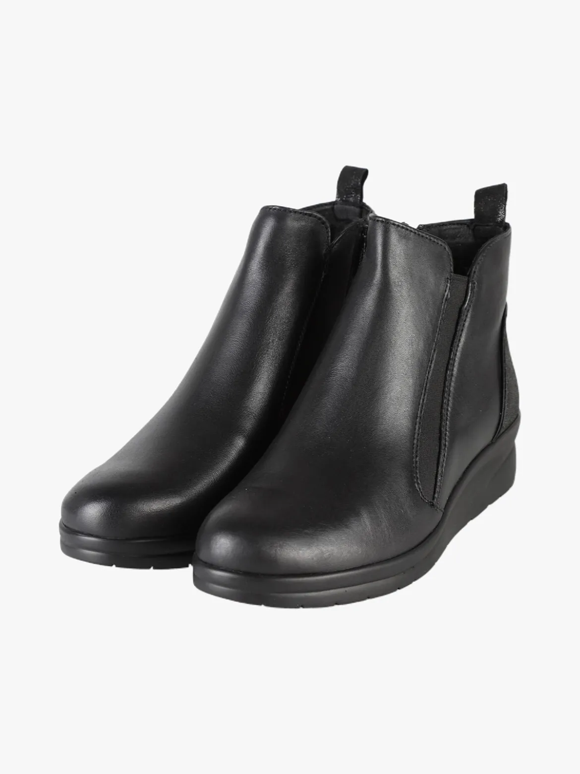 Riposella Stivaletti in pelle da donna con zeppa
