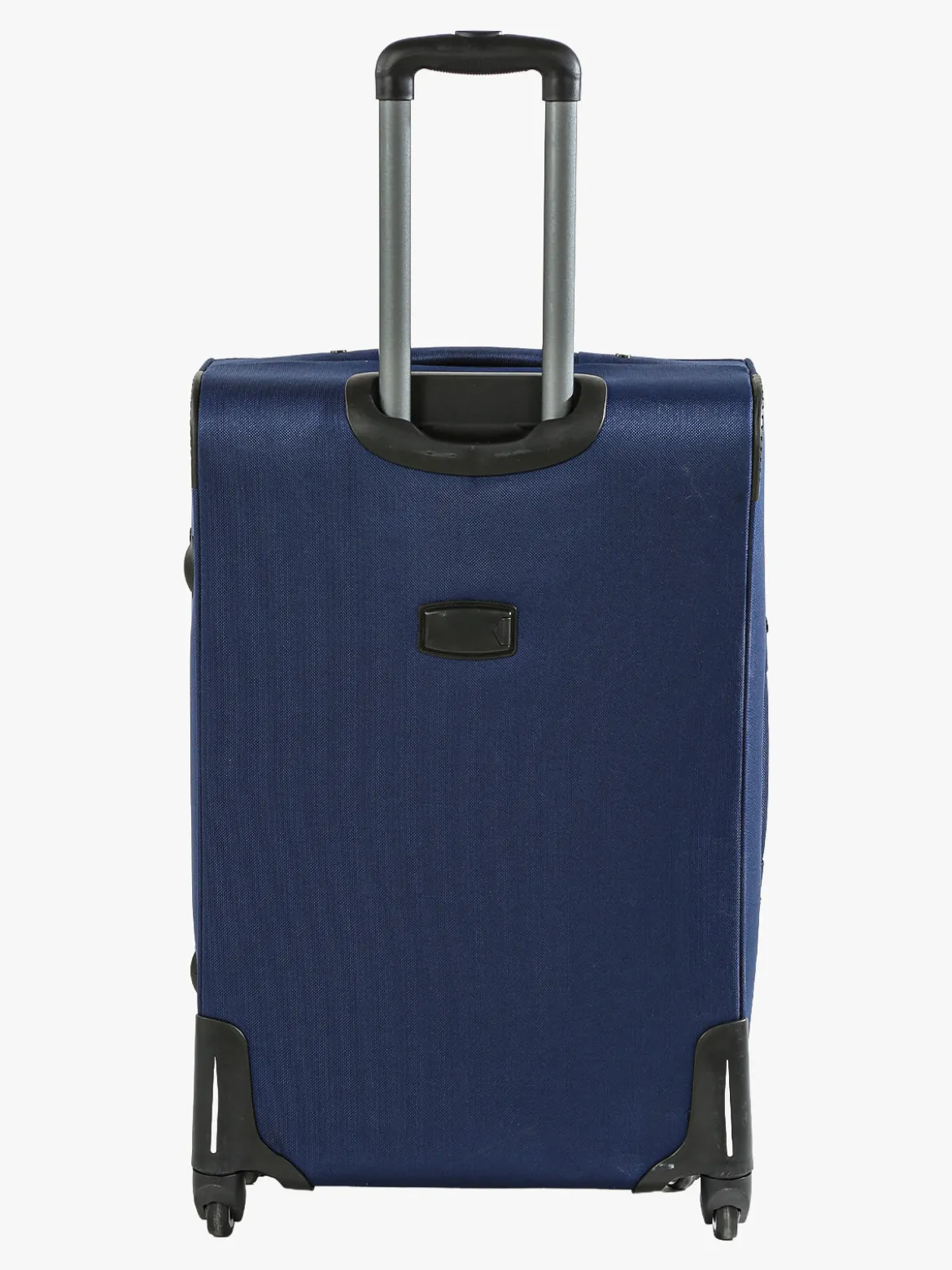 R.Leone Valigia grande 4 ruote semirigida in tessuto - blu scuro