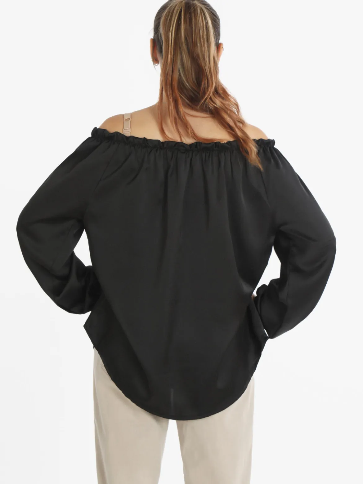 Rlinea Blusa donna effetto raso