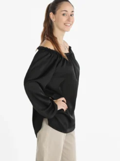 Rlinea Blusa donna effetto raso