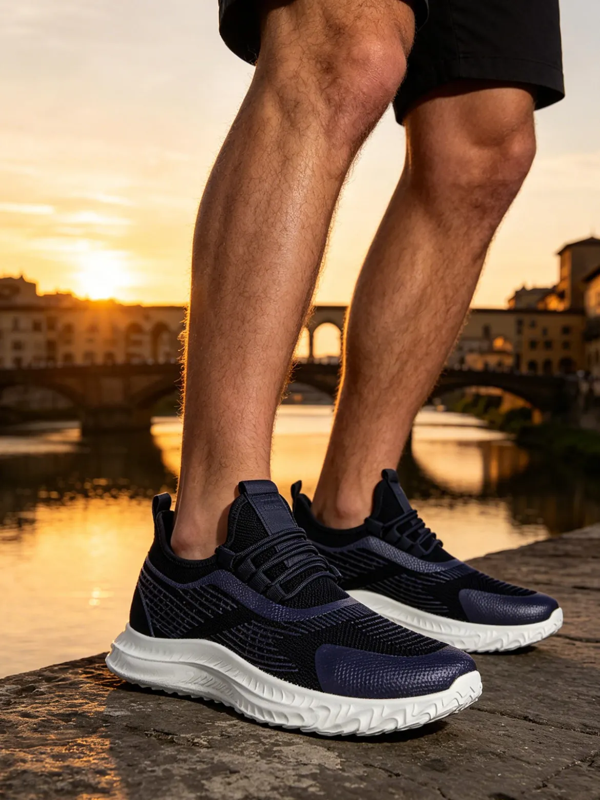 Roccobarocco Sneakers sportive uomo in tessuto