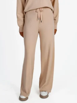Rossamiss Pantaloni donna in maglia con coulisse - nudo