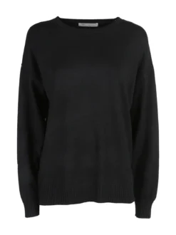 Rossamiss Pullover donna oversize in maglia - nero