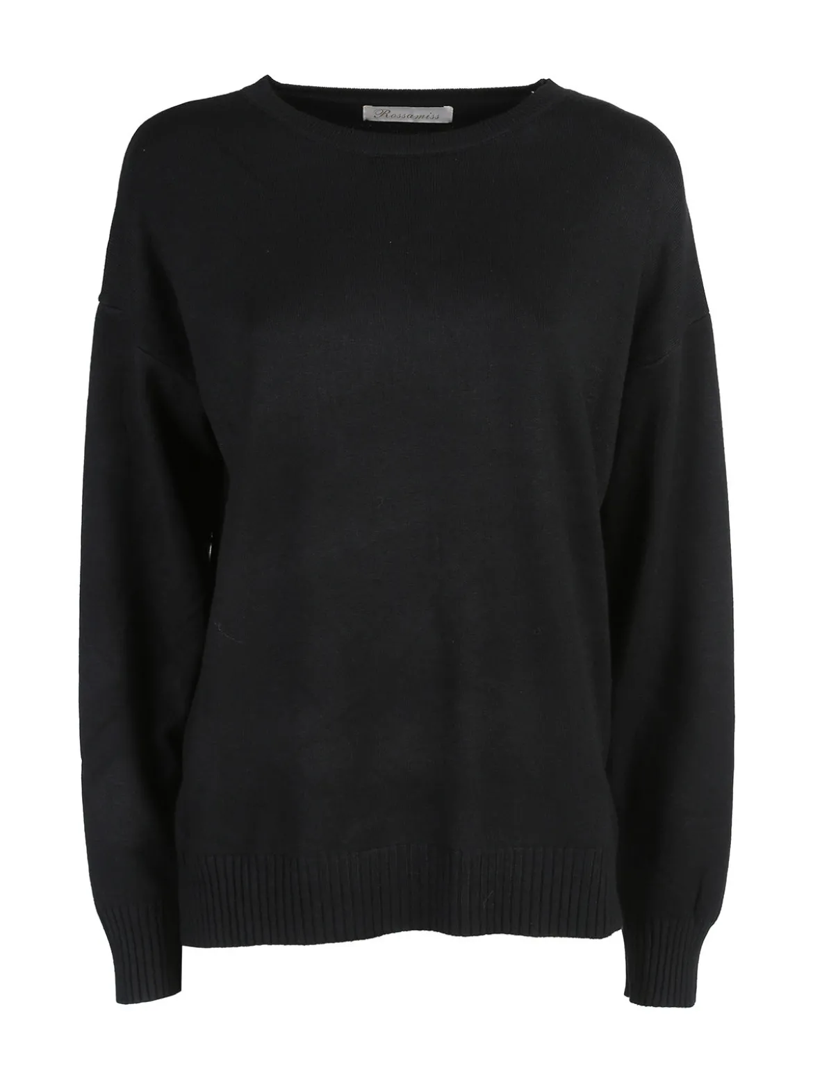 Rossamiss Pullover donna oversize in maglia - nero