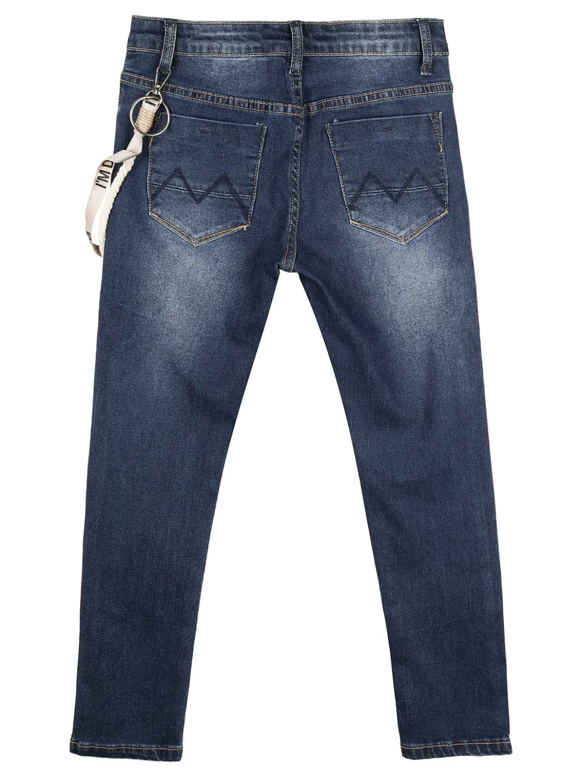 Run Boy Jeans da bambino slim fit con laccetto decorativo - jeans