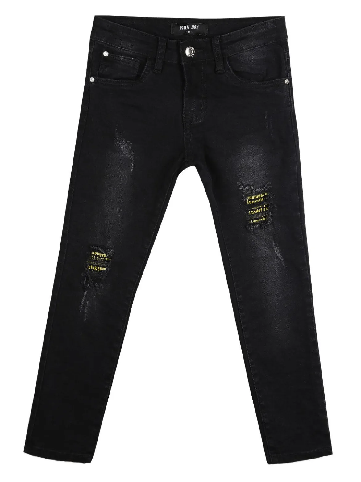Run Boy Jeans skinny bimbo con strappi