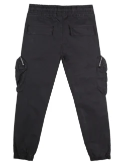 Run Boy Pantaloni cargo da ragazzo con elastico finale - blu scuro