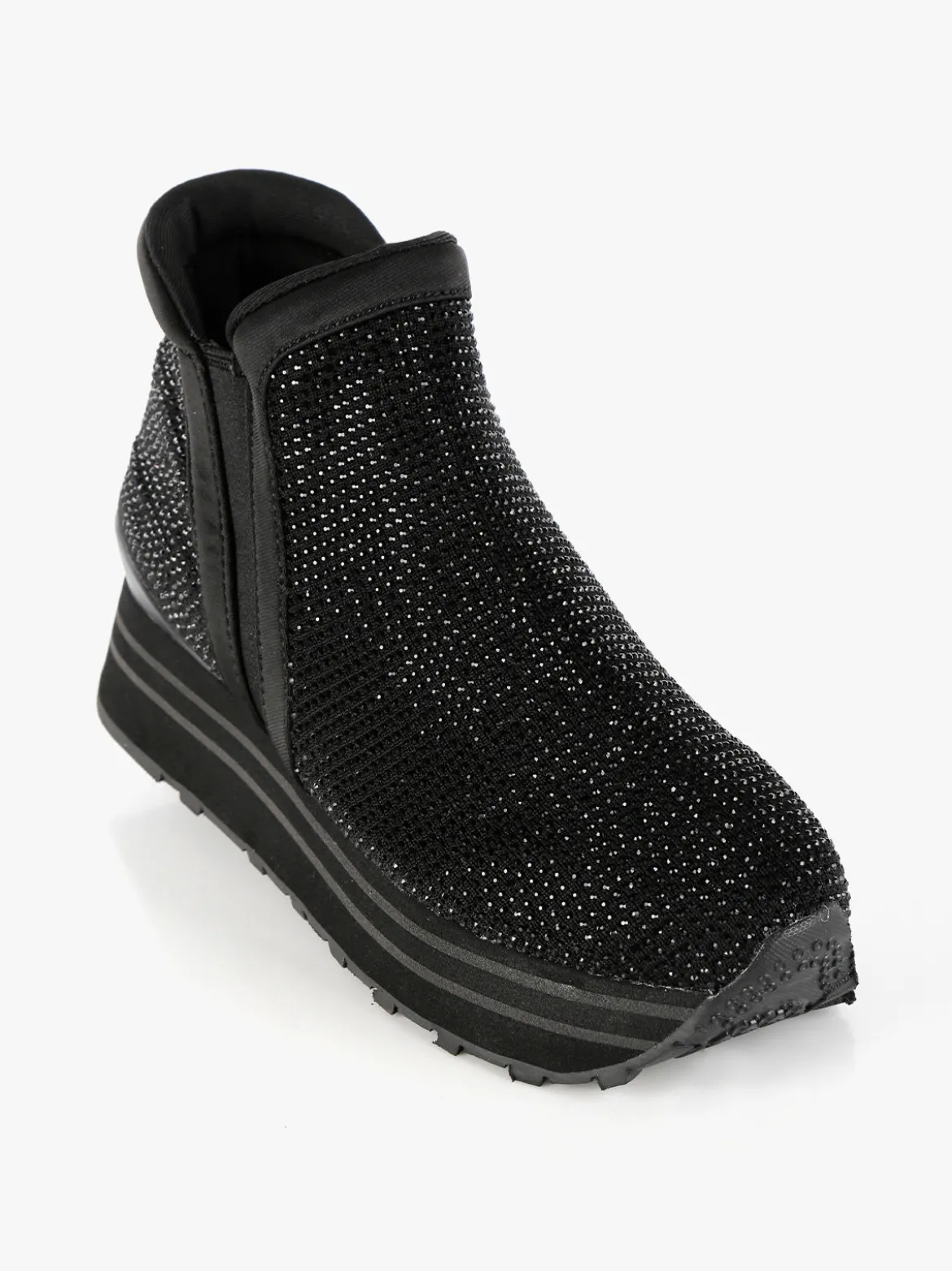 Saralòpez Sneakers alte da donna con strass