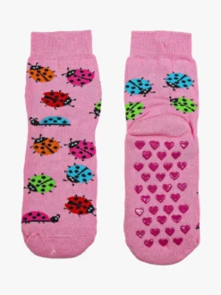 Scopri Confezione da 2 paia di calze antiscivolo da bambina