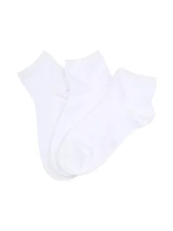 Scopri Confezione da 3 paia di calze corte unisex - bianco