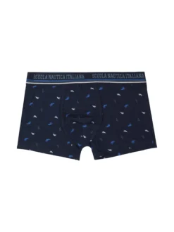 Scuola Nautica Italiana Boxer uomo in cotone con stampe