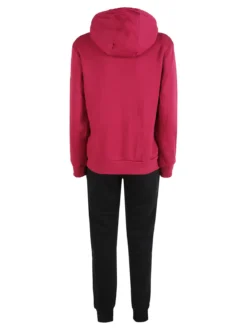 Scuola Nautica Italiana Completo tuta donna invernale 2 pezzi con cappuccio e zip - fragola