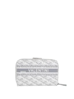 Sergio Valentini Portafoglio donna con bottone e zip - beige