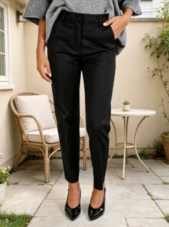 Sexy Sense Pantaloni donna slim fit a sigaretta - nero
