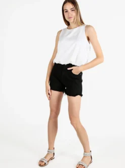 Sexy Sense Shorts donna sfrangiati a vita alta