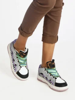 Shop Art CHUNKY WHOOPI Sneakers animalier donna con glitter