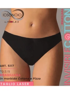 Sielei Brasiliana taglio laser in cotone e pizzo