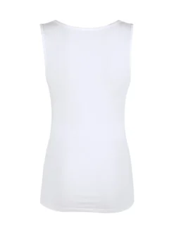 Sielei 1436 Canotta donna spalla larga in cotone bio