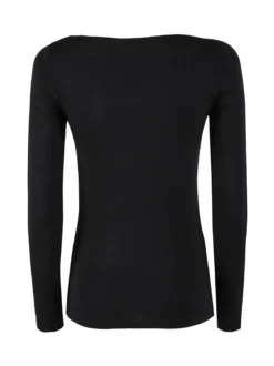 Sielei Maglia donna a maniche lunghe con scollo a barca